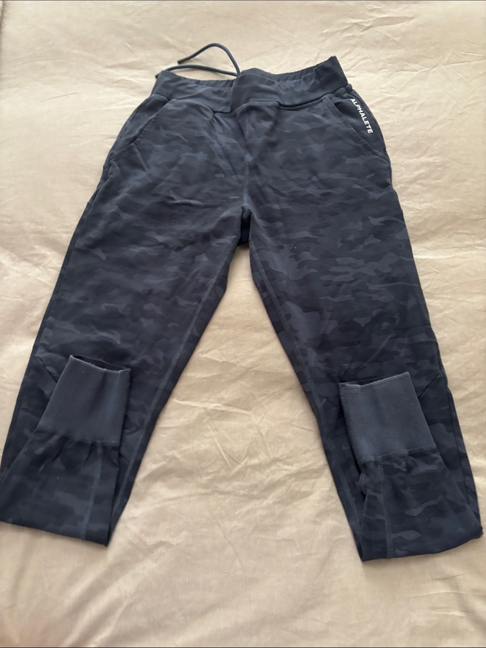 Alphalete Navy Blue Camouflage Joggers